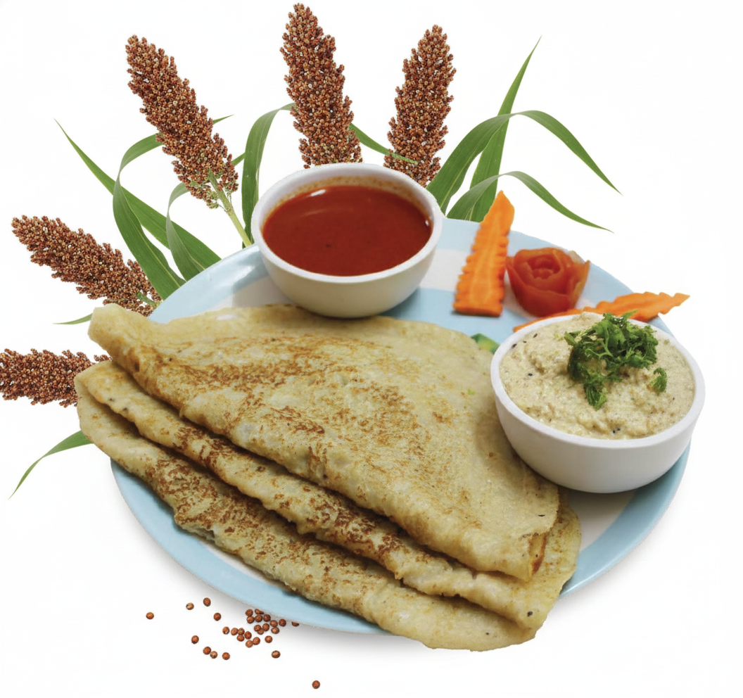 Sorghum-Millet-Dosa